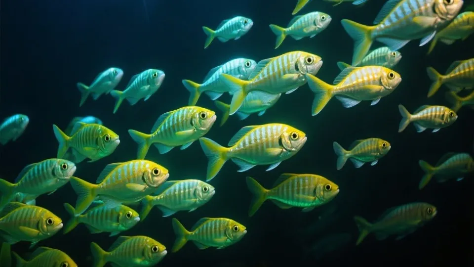 趣味玩法与海底鱼群动态效果